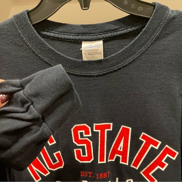 NC State Shirt by Gildan Men’s XL Wolfpack Tradition Ultra Cotton Shirt Black - Picture 6 of 12